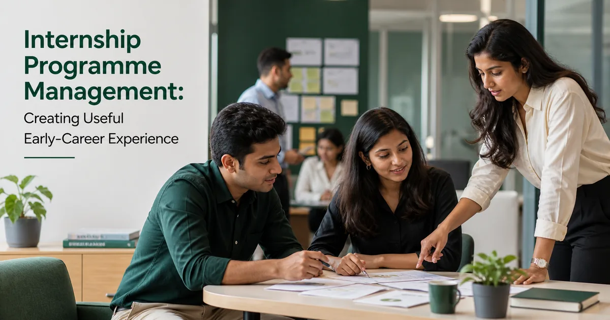 Internship Programme Management: Creating Useful Early-Career Experience